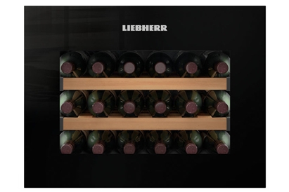 Vitrina de vin incorporabila Liebherr WKEgb 582, 46 l, Negru