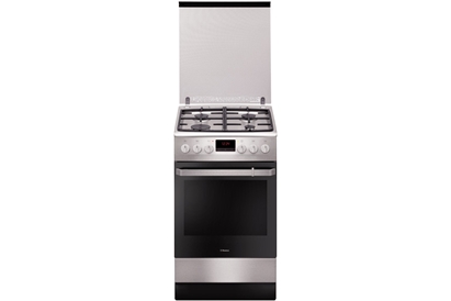Aragaz mixt Hansa FCMX582509, plita gaz, cuptor electric, inox