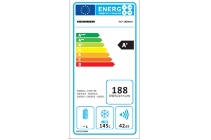 Lada frigorifica Heinner HCF-145NHA, 145 l, 188 kwh/an, Alb