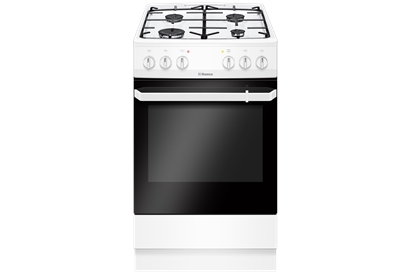 Aragaz mixt Hansa FCMW56069, 4 arzatoare, Cuptor electric, Alb