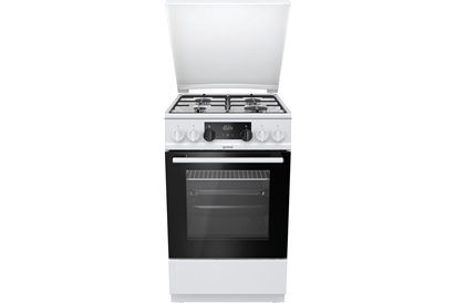 Aragaz mixt Gorenje K5341WJ, 4 arzatoare, Cuptor electric 62 l, Timer, Alb