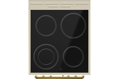 Aragaz electric Gorenje EC52CLI, Plita vitroceramica, Cuptor 70 l, Grill, Beige