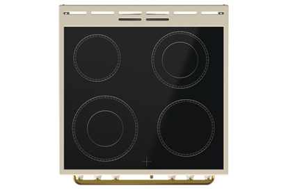 Aragaz electric Gorenje EC62CLI, Plita vitroceramica, Cuptor 71 l, Grill, Beige