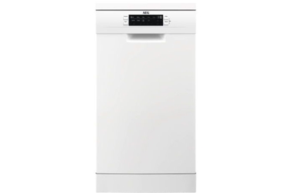 Masina de spalat vase slim AEG FFB62407ZW, SatelliteClean, AirDry, 9 seturi, Inverter, E
