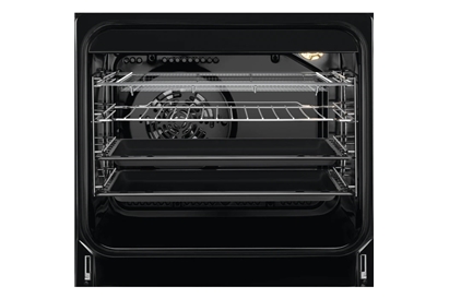 Aragaz mixt AEG CKB56480BW, STEAMBAKE AIRFRY, 4 zone de gatit, 50 cm, alb