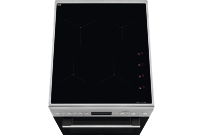 Aragaz electric AEG CIB56481BM, STEAMBAKE AIRFRY, 4 zone de gatit, 50 cm, inox antiamprenta