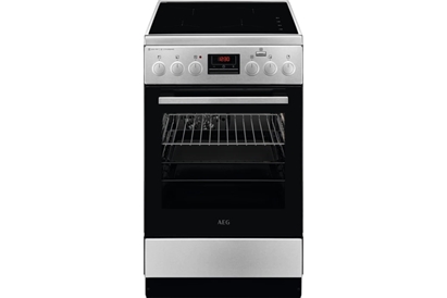 Aragaz electric AEG CIB56481BM, STEAMBAKE AIRFRY, 4 zone de gatit, 50 cm, inox antiamprenta