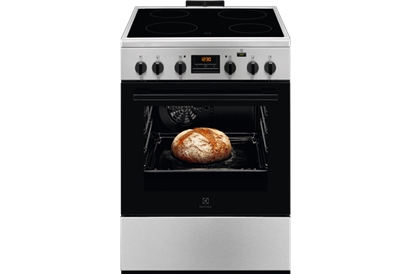 Aragaz electric Electrolux SteamBake LKR664100X, cataliza, 60 cm, inox antiamprenta