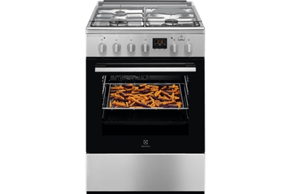 Aragaz mixt Electrolux LKM660200X, SteamBake, AirFry, 60 cm, inox antiamprenta