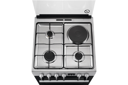 Aragaz mixt Electrolux LKM660200X, SteamBake, AirFry, 60 cm, inox antiamprenta