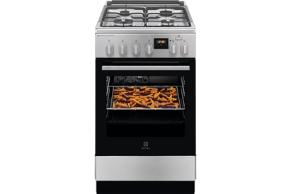 Aragaz mixt Electrolux LKK564201X, SteamBake, AirFry, cataliza, 50 cm inox