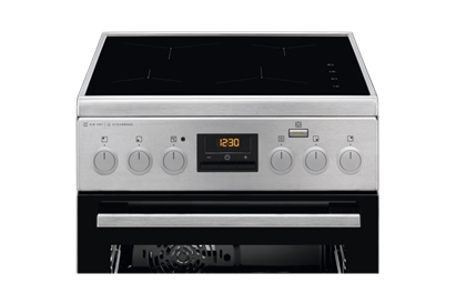 Aragaz electric Electrolux LKI564200X, SteamBake AirFry, cataliza 50 cm inox