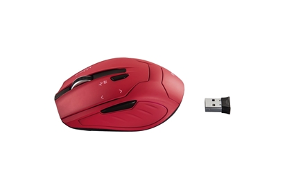 Mouse Hama compact wireless "Milano", rosu