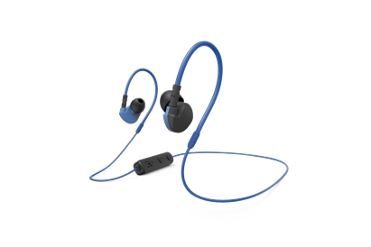 Casti Hama, 177096, sport cu clama "Activ BT, negre / albastre