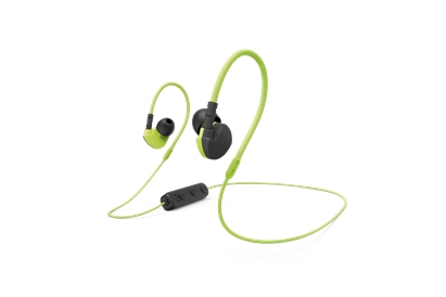 Casti Hama, 177095, sport cu clama "Activ BT, negre / galben