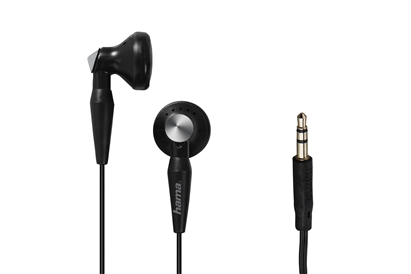 Casti Hama, 184000, in-ear „Basic4Music”, protectie cablu, negru