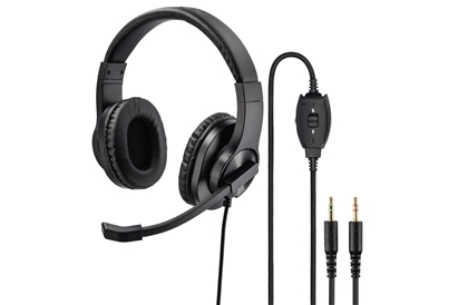 Casti Hama, 139926, de birou pentru computer „HS-P350”, stereo, negru