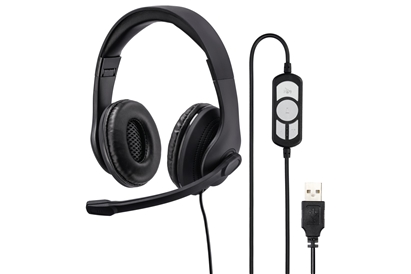 Casti Hama, 139924,  PC "HS-USB 300", Stereo, negru