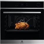 Cuptor incorporabil Electrolux EOC8P39WX cu abur SteamCrisp, cu autocuratare pirolitica, A+, 72 litri, Inox